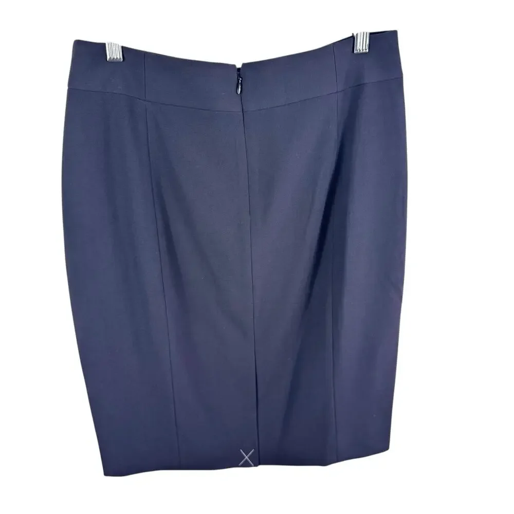 J. Crew Mercantile NWT Black Lined Short‎ Business Pencil Skirt Size 4
